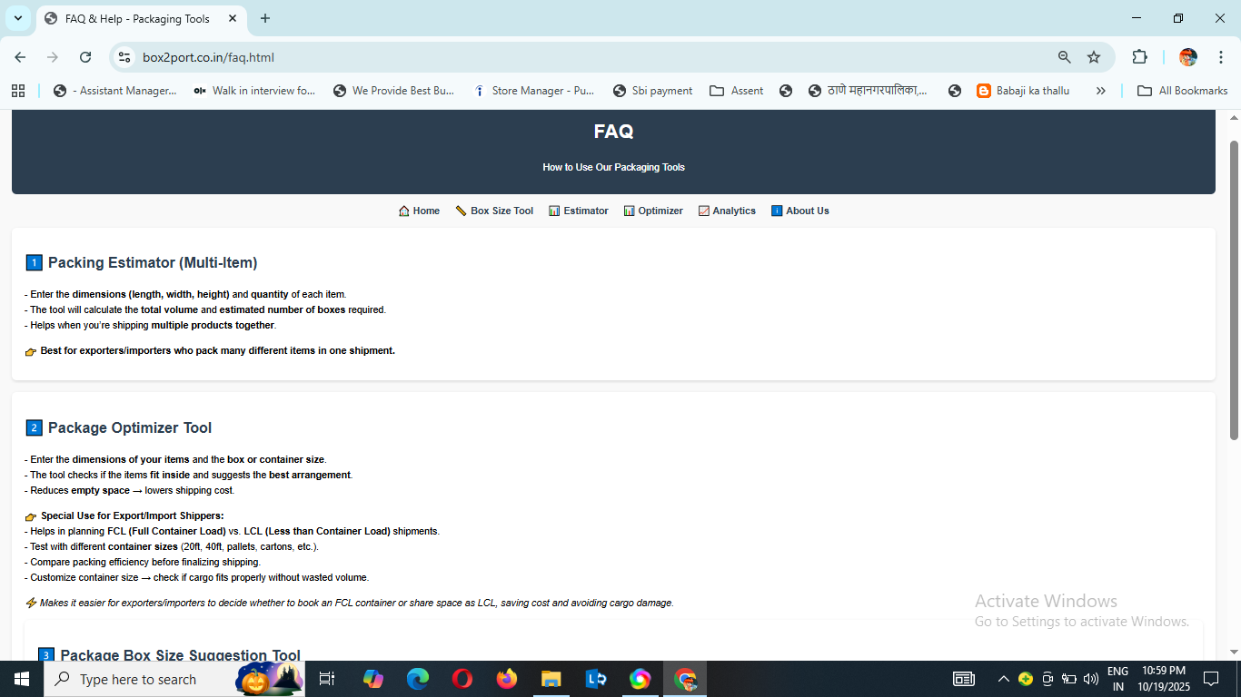 FAQ Help content